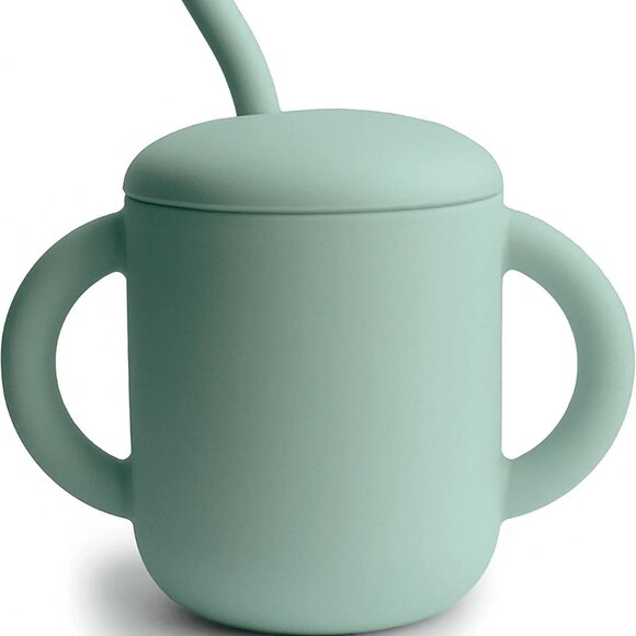 Silicone Training Cup & Straw for Toddlers, BPA Free Baby Straw Cup1 Cup - Picture 2 of 9